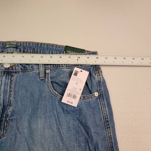 Wild Fable Women's Mid Rise Wide Leg Cargo Baggy Pants Medium Wash Size 17 - Picture 5 of 6